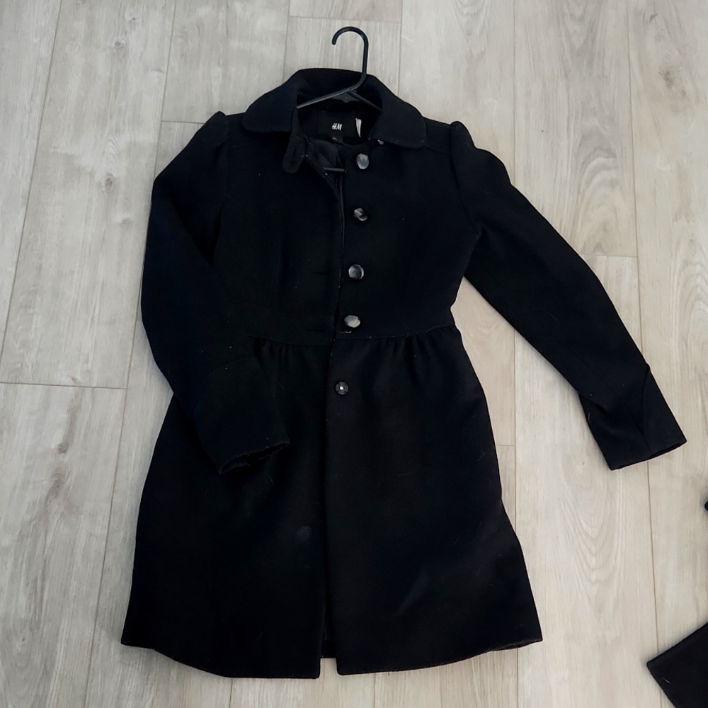 H&M wool long jacket